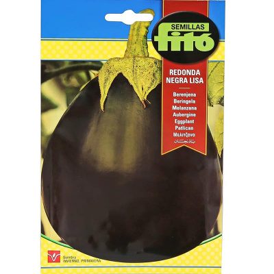 Fito Eggplant Redonda Negra Lisa Premium Quality Seeds