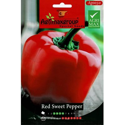 Agrimax Red Sweet Pepper Premium Quality Seeds