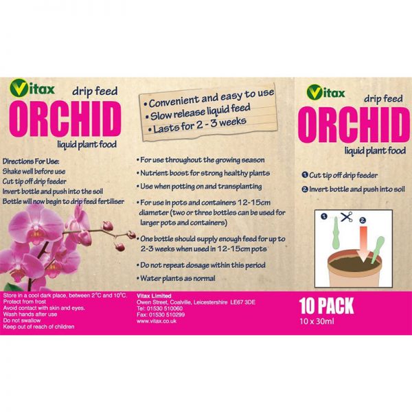 Vitax Orchid Drip Feeder Liquid Plant Food