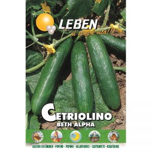 Leben Slicing Cucumber (Cetriolino Beth Alpha) Premium Quality Seeds Made in Italy