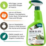 Safer Brand Ready-to-Use Insect Killing, Fungicide and Miticide Neem Oil Spray 946ml