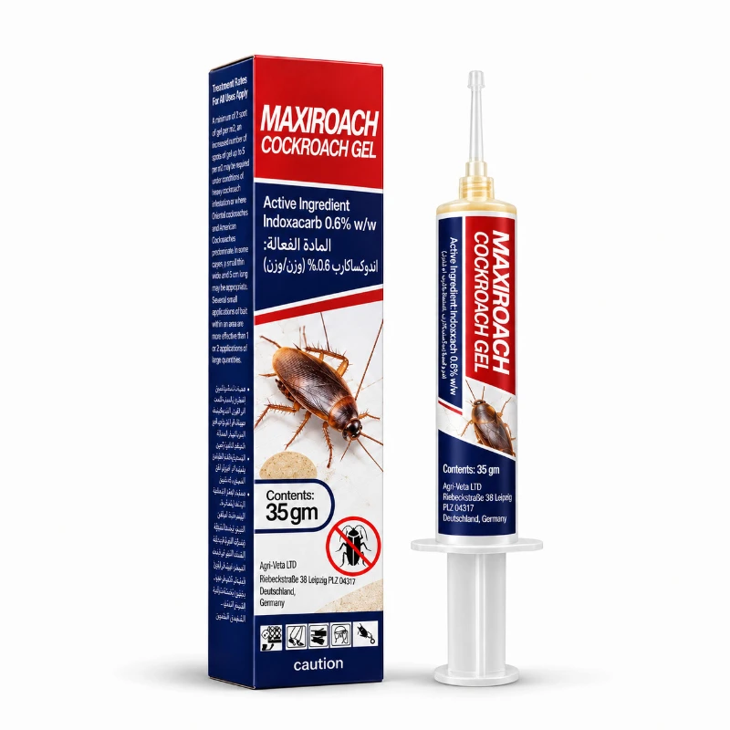 Maxiroach Cockroach Gel 35g ready-to-use Indoxacarb gel bait syringe
