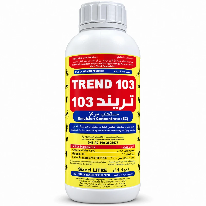 Trend 103 Insecticide 1L Cypermethrin 9.3% Geraniol EC